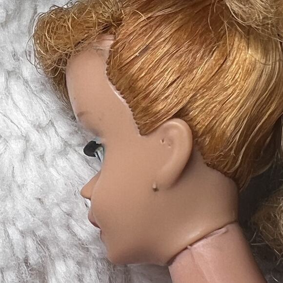 Barbie Doll Ponytail #3/4/5?Japan Original Makeup Eyeliner Blue Eyes Blonde 60’s - Picture 8 of 16